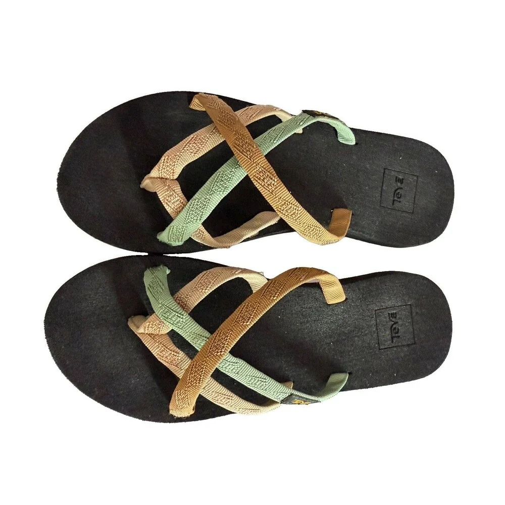 B2 Teva Women's Olowahu Mush Flip Flops Sandals  Size 7 - Picture 3 of 9